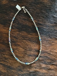 5mm Blue Lapis & Spiny Sterling Silver Pearls 