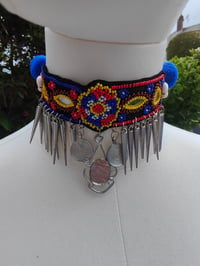 Image 5 of Festie choker - drop spikes