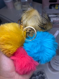 Random Pom Pom Keychain 