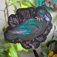 goth duck sticker