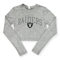 Raiders Crop Top Baby Tee Long Sleeve 