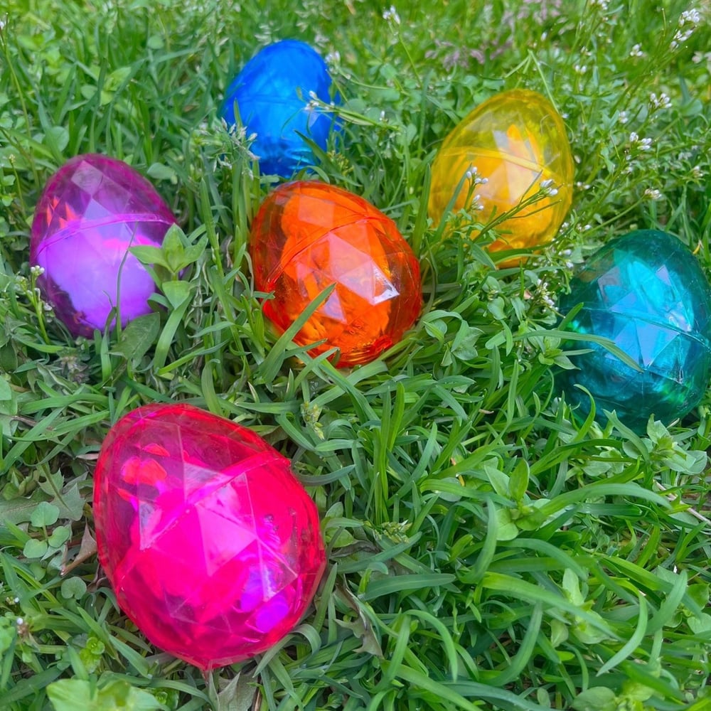 Image of crystal easter eggs