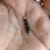 Image 3 of gem thread earring