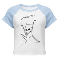 Image 15 of Women’s micro rib raglan baby tee unsuper