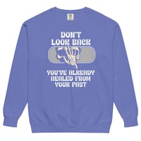 Image 1 of Unisex PAST HEALING garment-dyed sweatshirt