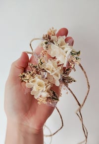 Image 2 of Headband fleur séchée écru