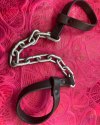 Image 1 of Latigo Chain Cuff- Ready to Ship/Made to Size Available