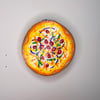 Pizza Wood Slice Paintings