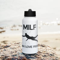 Image 1 of MILF - Stainless steel water bottle with a straw lid