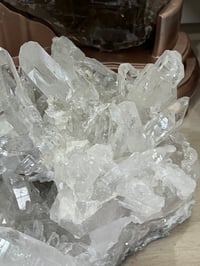 Image 2 of Large Clear Quartz Points Cluster Statement Piece #2599