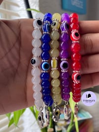 Image 2 of Evil Eye 🧿 Bracelet With 🪬 Charms