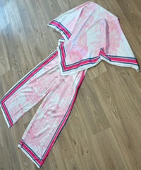 Image 5 of Jungle print satin trouser set - 2 colours 