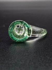 Image 2 of 2k Glass Art 18mm 4 Hole Unground Slide
