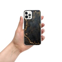 Image 12 of Gold and Black Tattered Texture Gnarled Roots Goth Inspired Clear Case for iPhone®