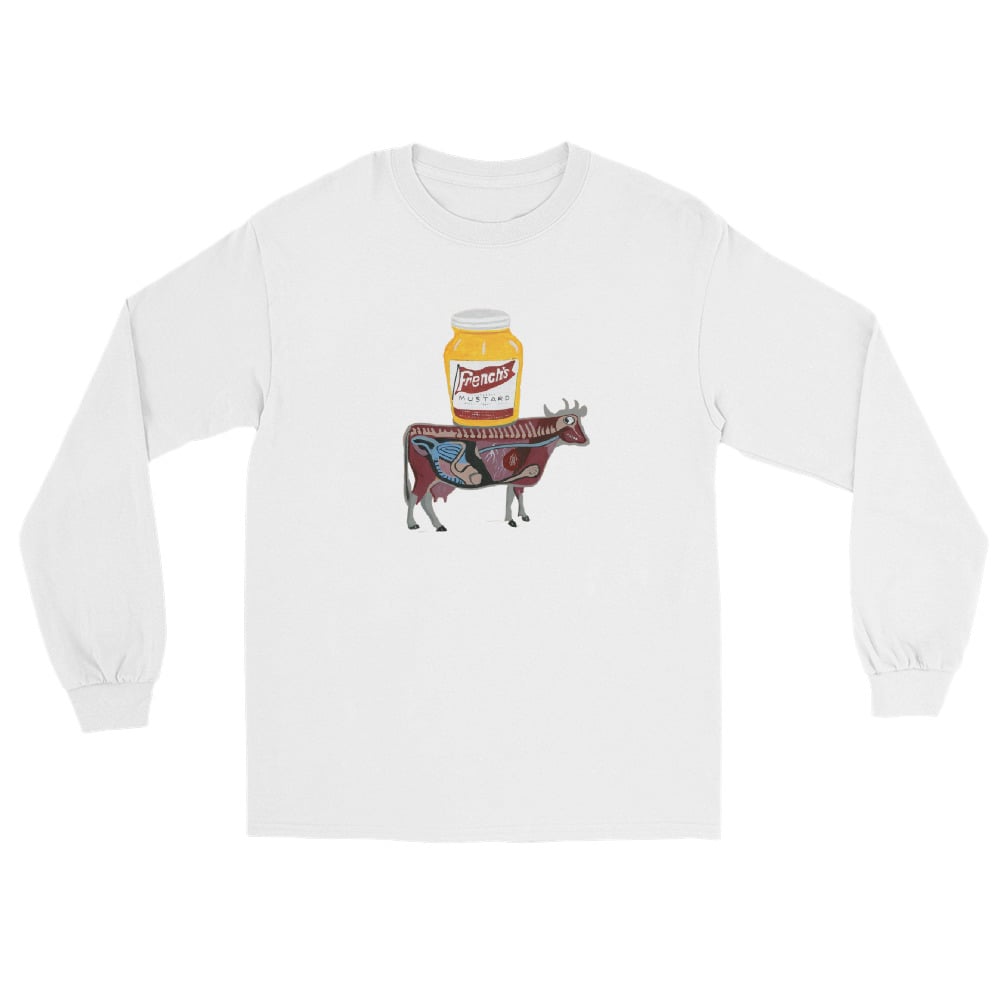 Image of MUSTARD COW LONG SLEEVE SHIRT