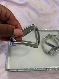 Image 3 of twisted knot bracelet silver 