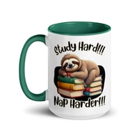 Image 5 of Study Hard Nap Harder Coffee Mug