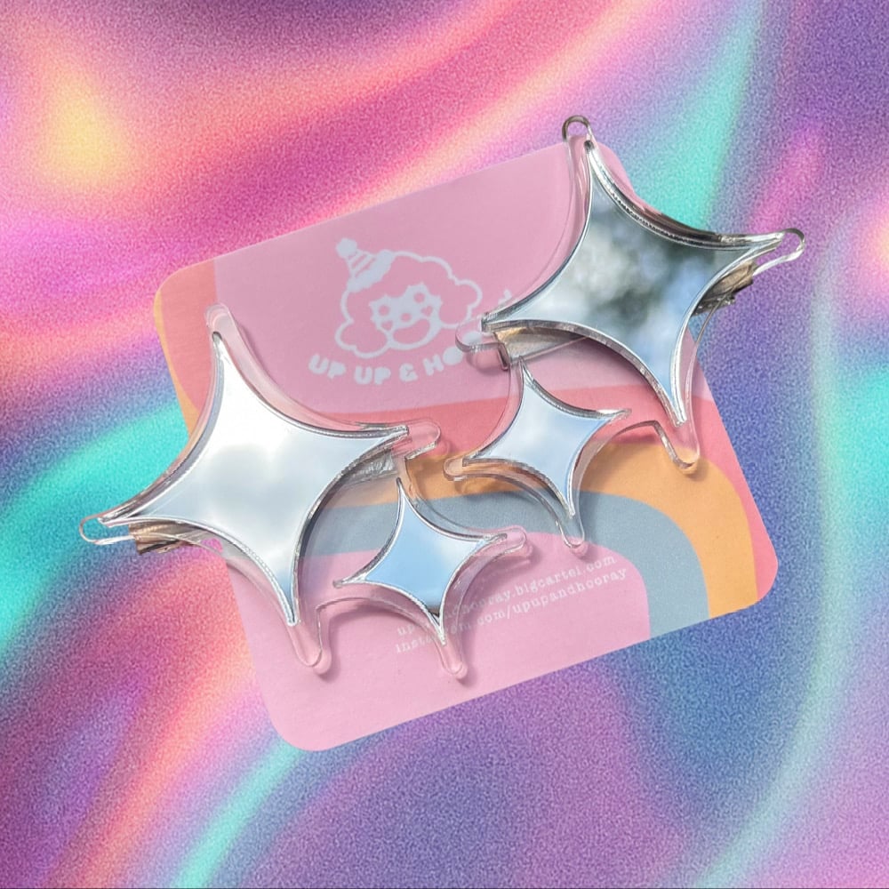 Image of Silver Glint Clips