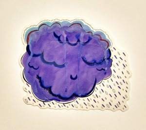 Image of Happy rain cloud sticker