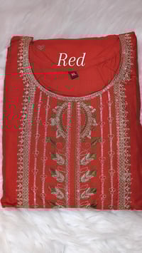 Image 4 of KSV8104-3 Pc Soft Rayon Kurtha Set