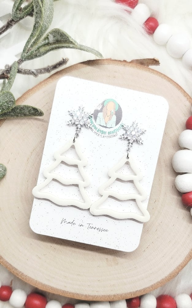 Image of White Christmas Dangles