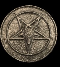 Antiqued Silver Sigil of Baphomet