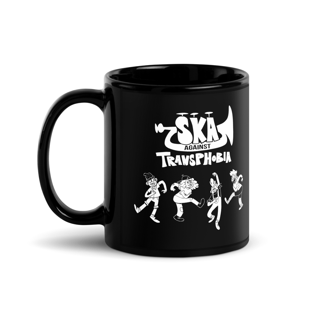 SKA AGAINST TRANSPHOBIA | 11 + 15 OZ Black Mugs
