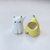 Image 3 of Banana cat ceramic figurine #5