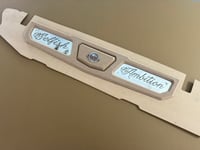 1962-1964 IMPALA TRUNK PANEL WITH CUSTOM NAME & EMBLEM UNWRAPPED WITH LED 