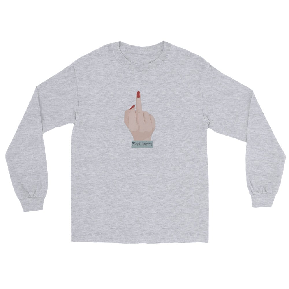 Image of YOU ARE AMAZING LONG SLEEVE SHIRT
