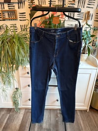 Image 1 of Old Navy dark denim super skinny 