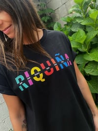 Image 2 of RIQUIÑA negra. Corte unisex. Varias tallas. 