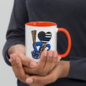 Love Police Officer Job, Mug with Color Inside
