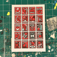 KIRBY ABILITIES RISO PRINT