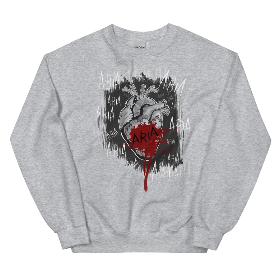 Image of Officially licensed Leigh Rivers psychotic obsession Aria heart Unisex Sweatshirt