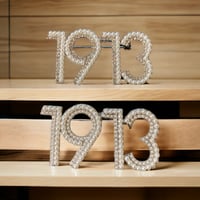Image 1 of 1913 Brooch/Pin (Bling/Pearl or Pearl Options)