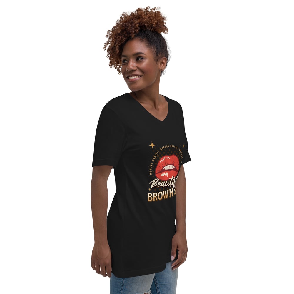 Image of Beautiful Brown Skin V-Neck T-Shirt