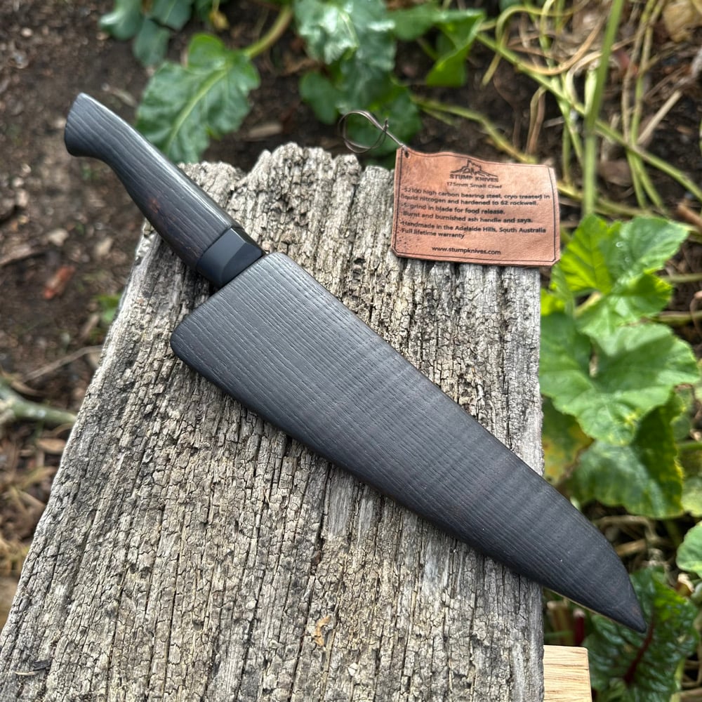 Image of 175mm Small Chef 52100 Burnt Ash