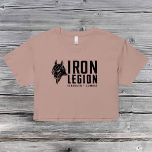 Image of Women’s crop top - Iron Legion Strength + Combat