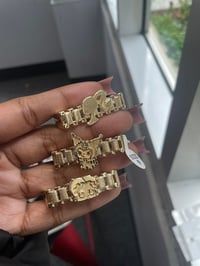 2 finger character rings