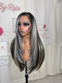 Image 10 of Edgy black highlights luxury (ready to ship) 