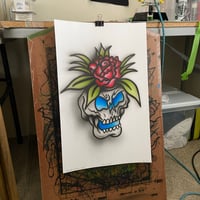 Image 5 of “Pot Head” original airbrush painting ( 1 of 1 ) 