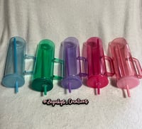 Image 1 of 20oz Jelly Skinny Tall Tumbler with Handle 