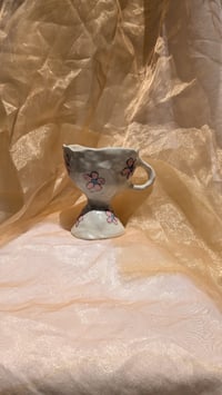 Image 2 of Pink and Blue Daisy Goblet