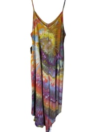 Image 7 of L Woven Wide-Leg Jumpsuit with Pockets in Warm Spiral Ice Dye