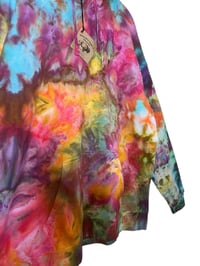 Image 6 of L Unisex Comfort Wash Hoodie in Bright Bloom Ice Dye