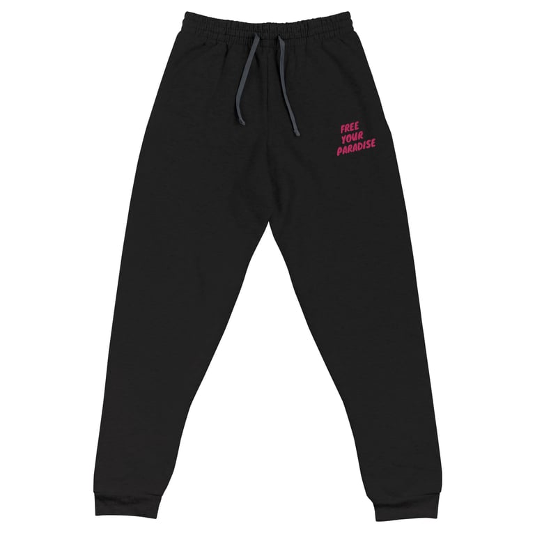Unisex Pink Free your paradise Joggers  Image 2