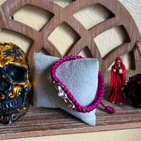 Image 4 of La Morada Red Eyed Santita Plum Bracelet 