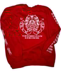 Image 2 of The only true Happiness Crewneck red