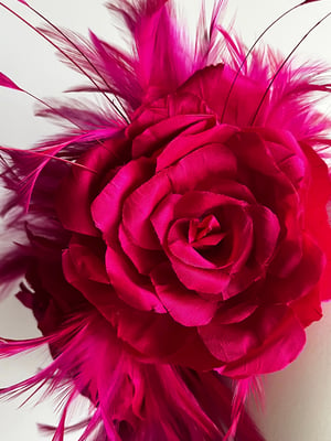 Image of Fuchsia silk roses SOLD